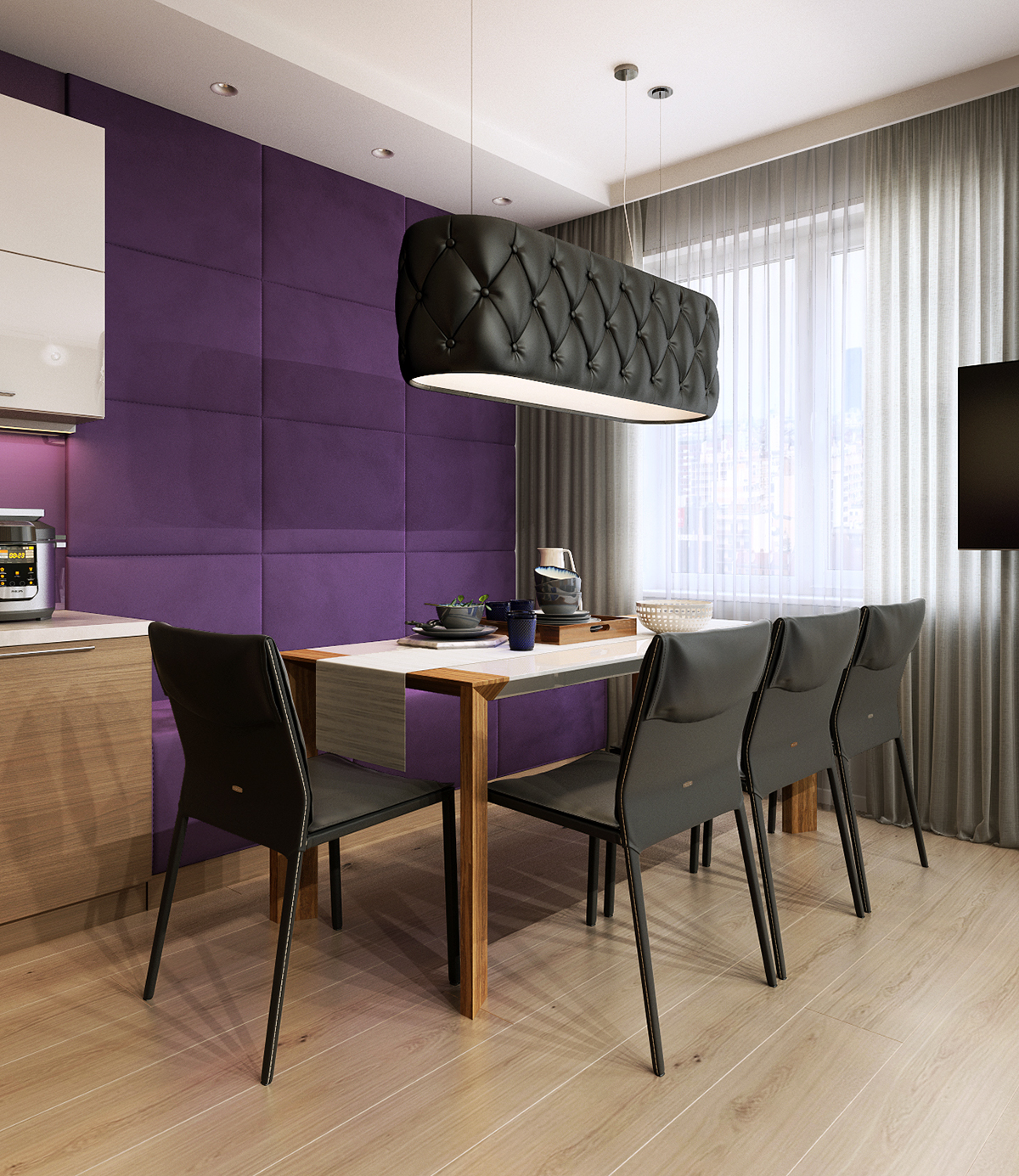 modern interior wood apartment Render viz vizualisztion 3drender