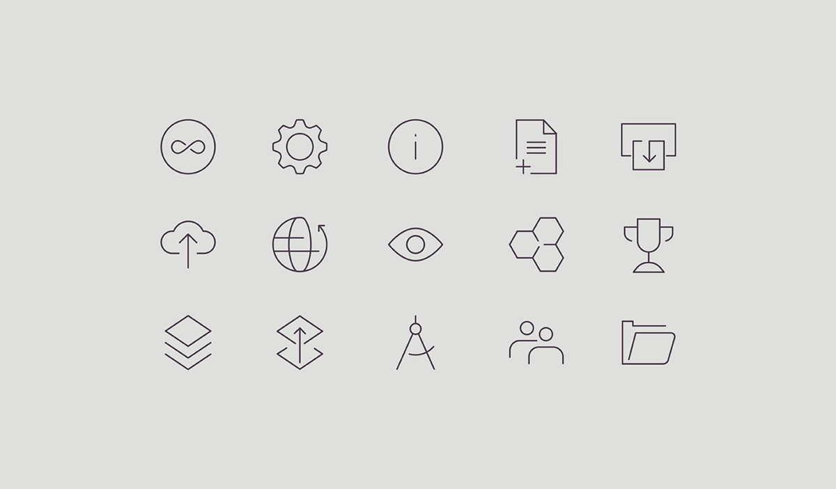 brand corporate Photography  guidelines Web identity grid icons iconography