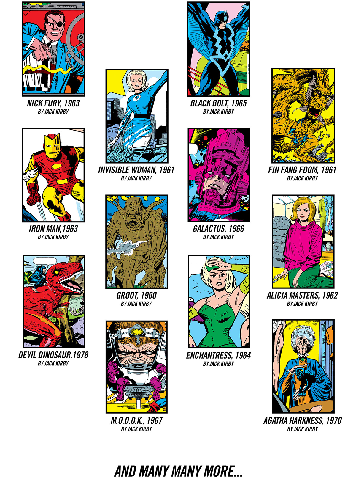 jack kirby marvel comics legend captain america Thor Hulk black panther disney king