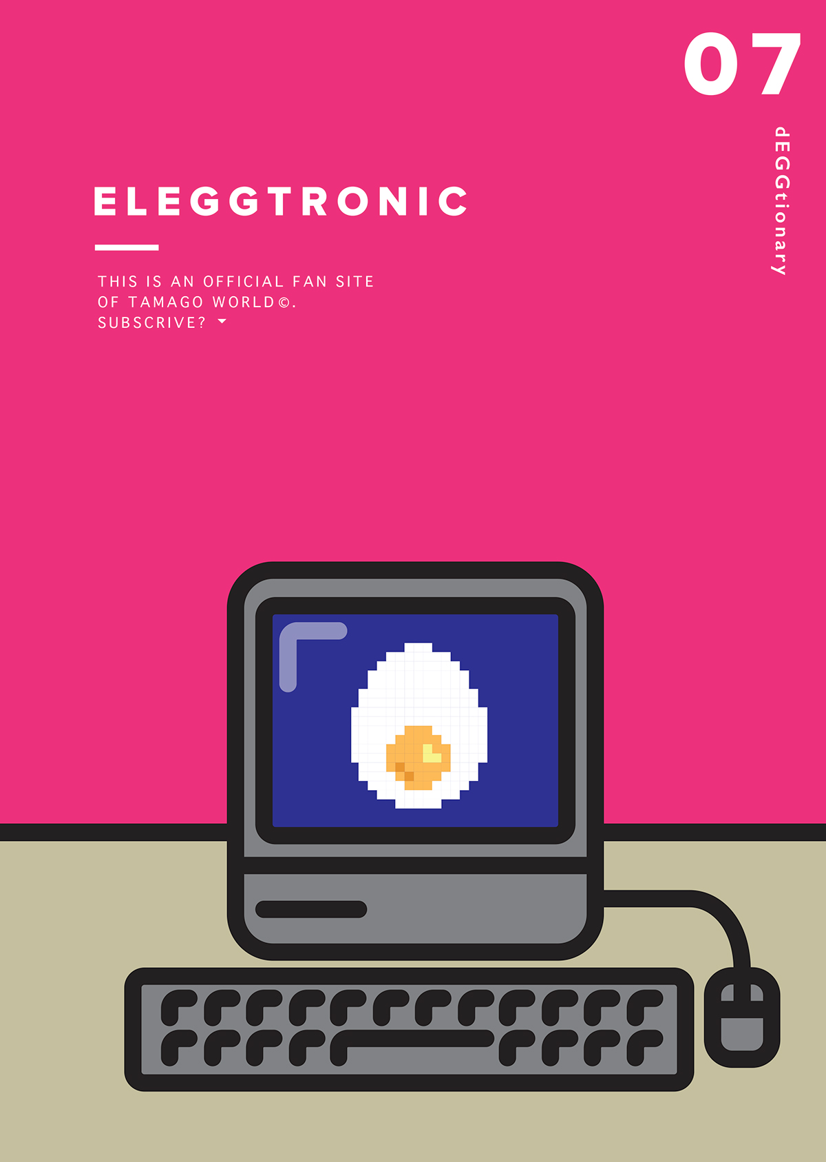 poster japan pop Exhibition  outline flat egg irony