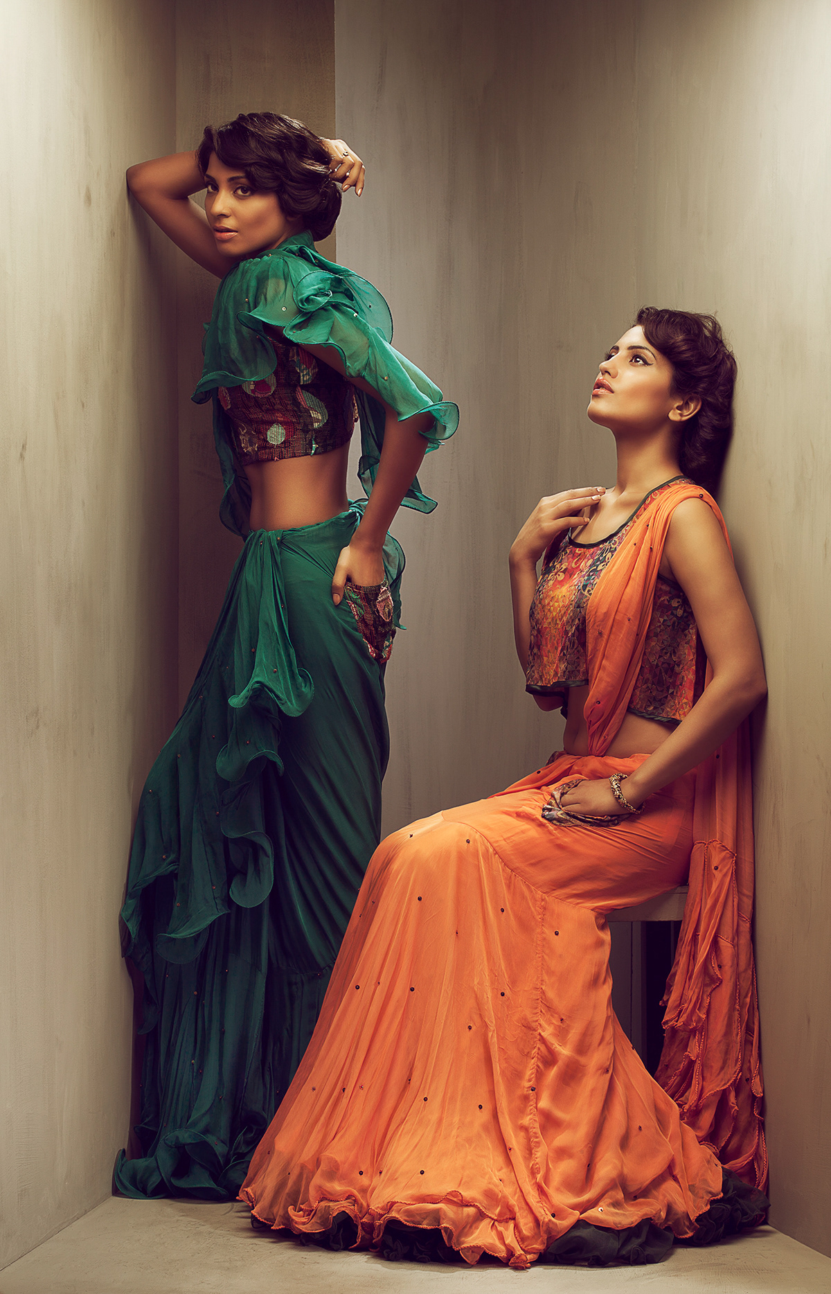 portraits Vogue Online saree