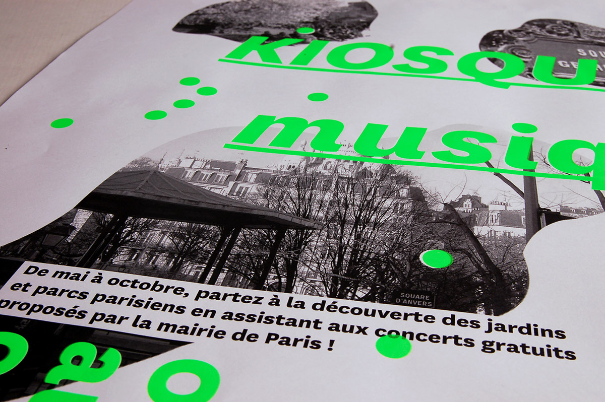 Layout festival Musique Nature identity poster Event