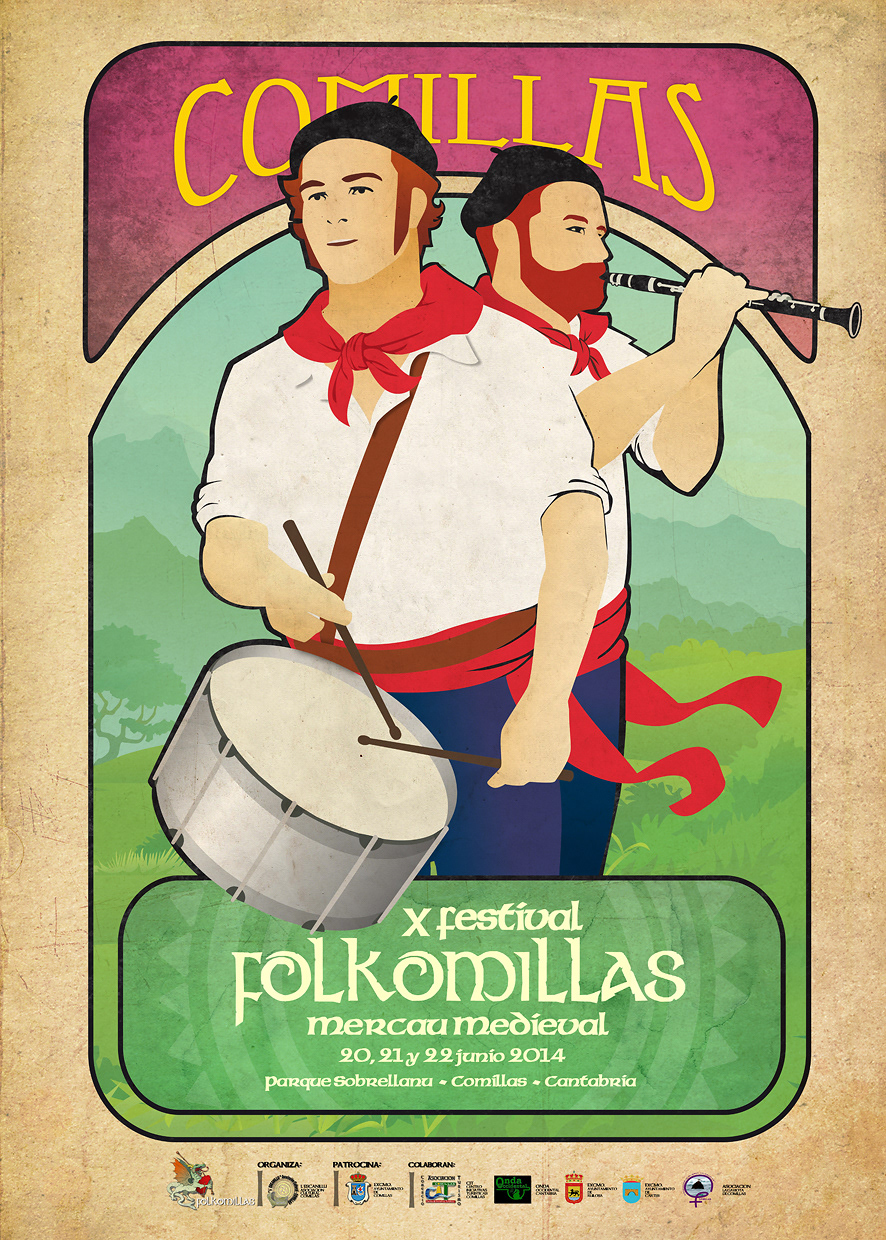 cartel poster Folkomillas folk