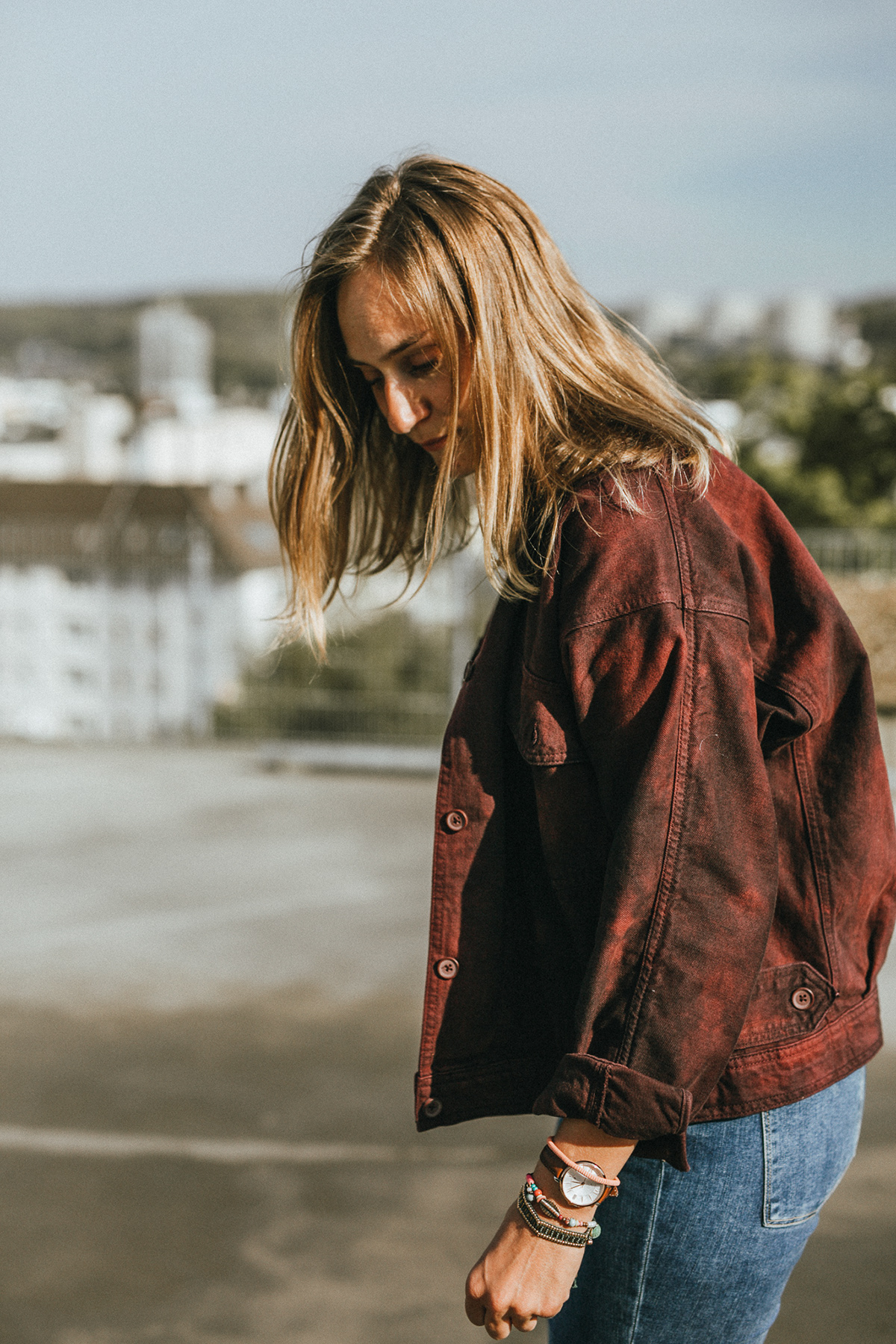 colours JeansJacket Photography  relax rooftop sundown