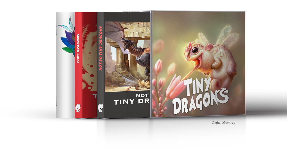 dragons Tiny book artbook tinydragons monster Character ILLUSTRATION  Digital Art  digital illustration