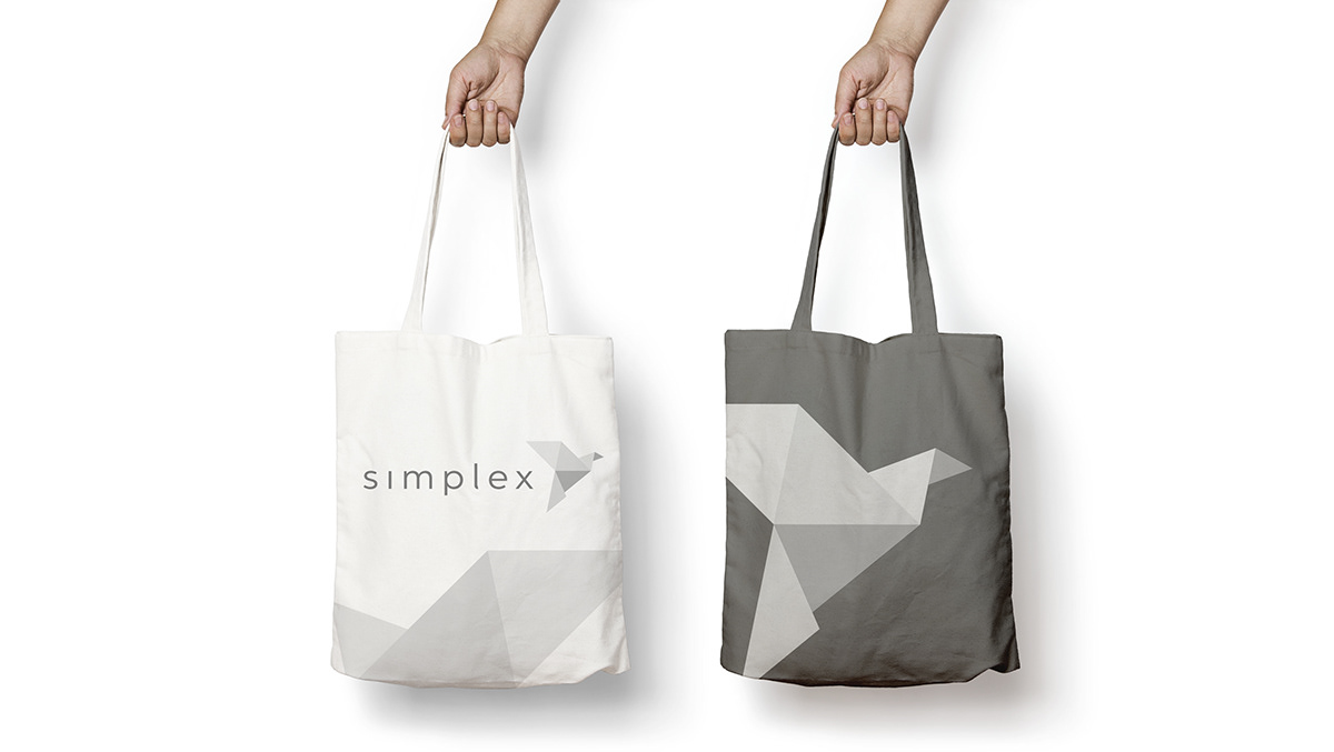branding  identity Logotype motion origami  simplex
