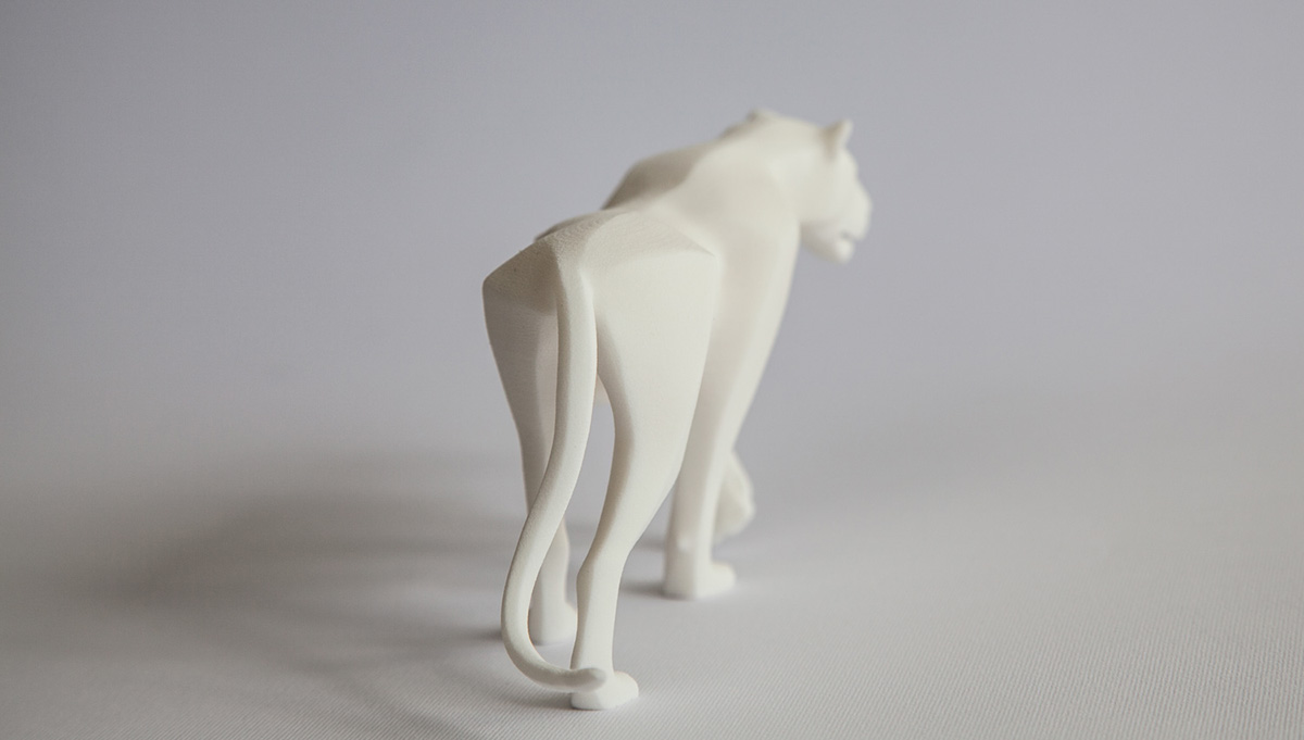 3d printing 3D printed Art 3D printed sculpture sculpture design Digital Artwork rabit panther