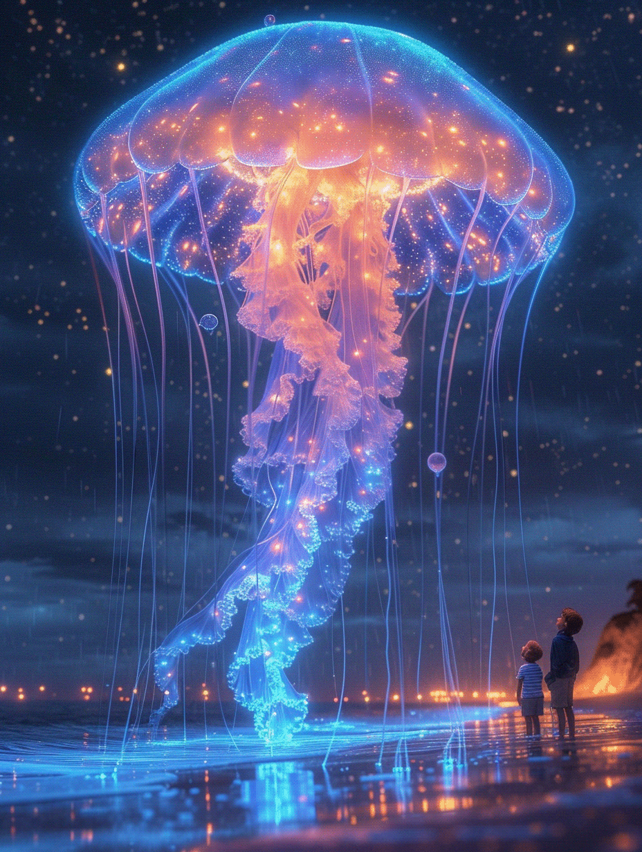 jellyfish surreal Digital Art  midjourney ai artificial intelligence