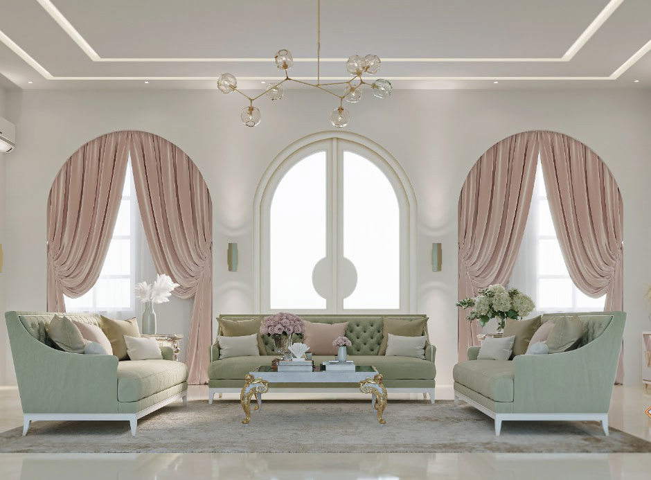 Interior architecture Render 3D Advertising  marketing   room design bedroom design Classic new classic design