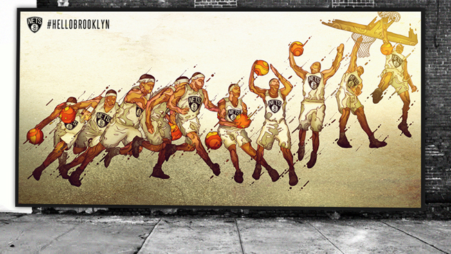 Brooklyn  basketball  Nike  ADIDAS  ESPN  NY nyc environmental graphics EGD sports Street BrooklynCreates