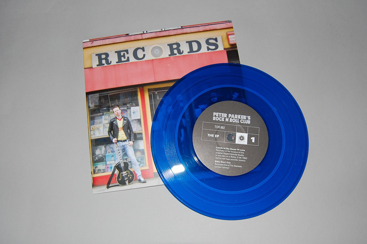 music design peter parker's rock n roll club Records LP sleeve 7" vinyl