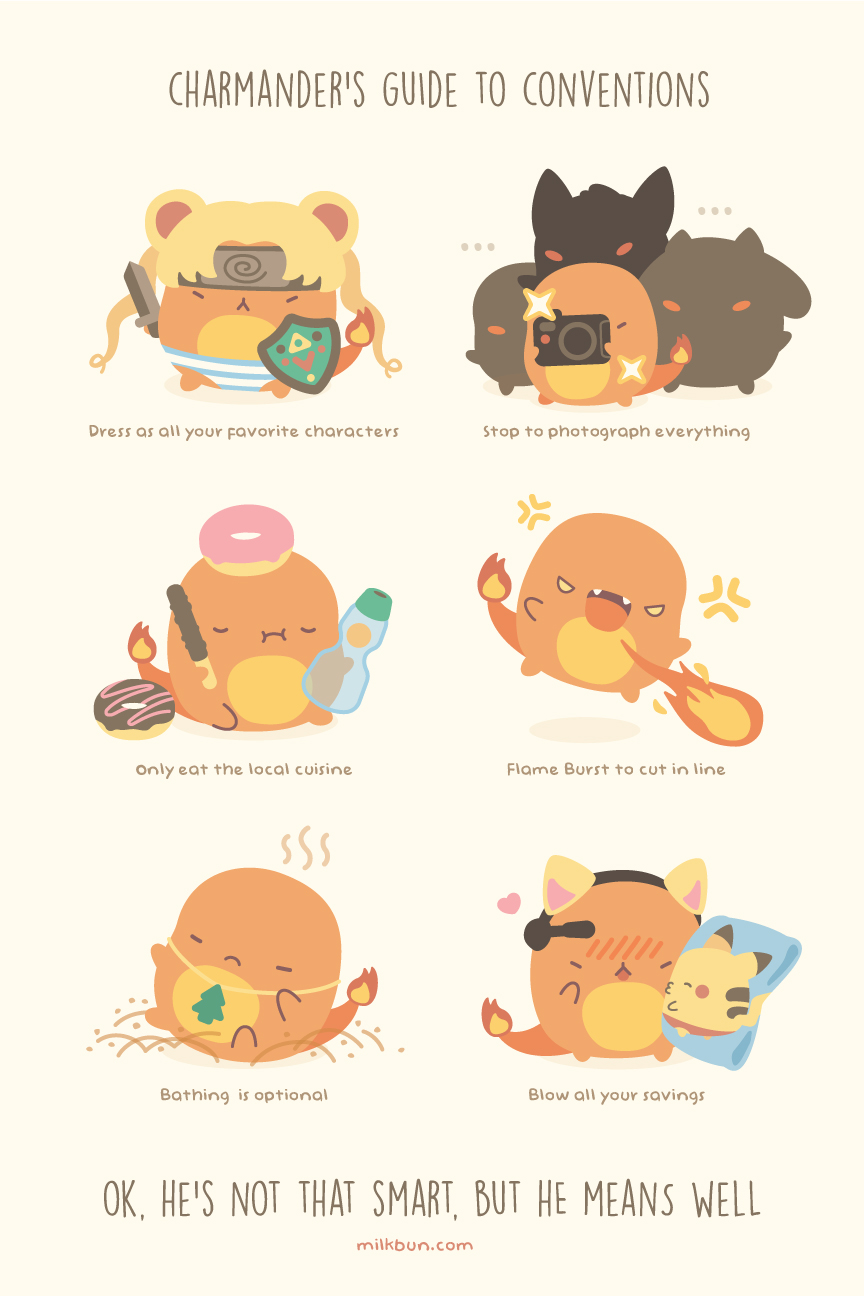 Pokemon pikachu Squirtle Eevee Charmander Guide