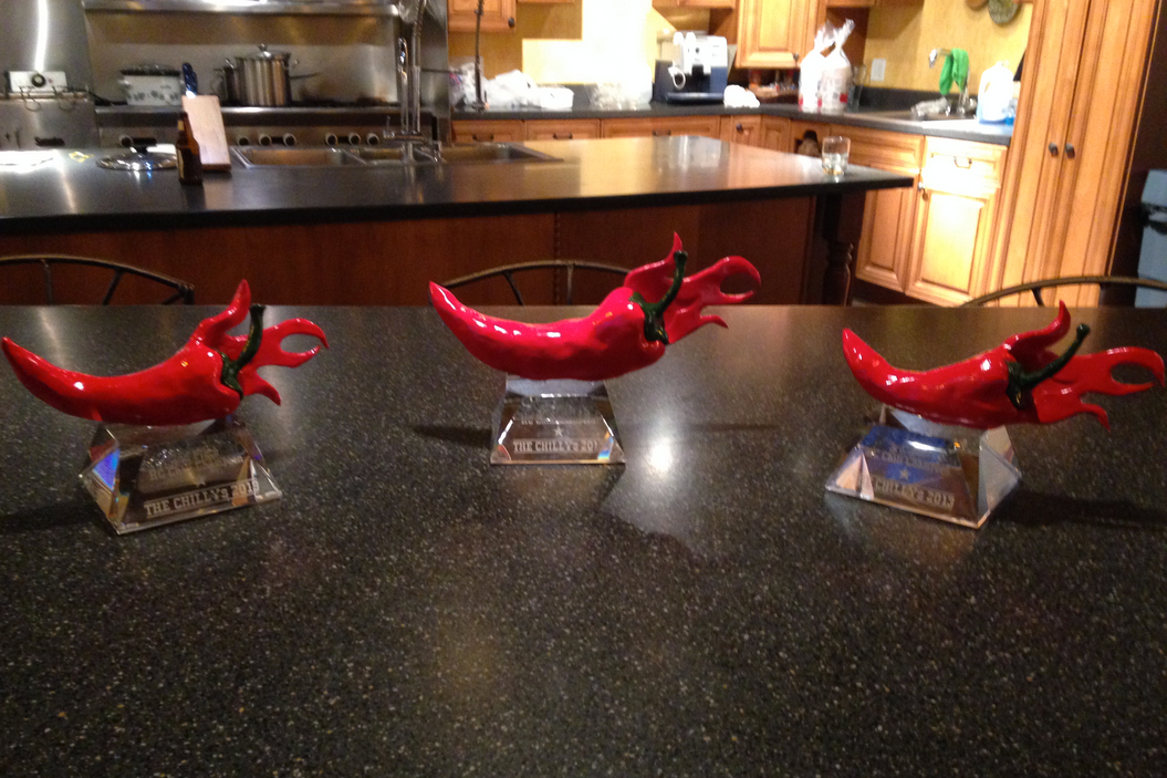 #CHILLYsKC chili peppers Awards trophy red pepper AAFKC AAF kansas city