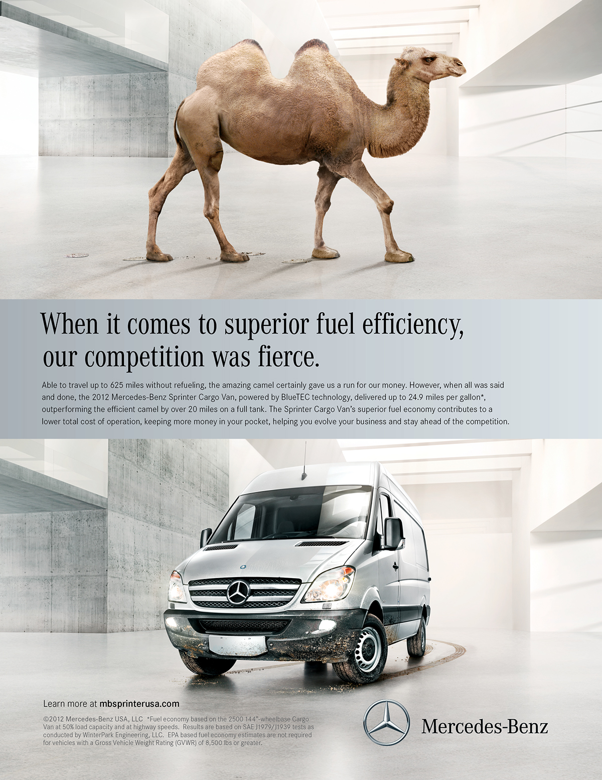 automotive   mercedes-benz ads ad Smart clever animals Sprinter Cars trucks commercial vehicles print conceptual clean
