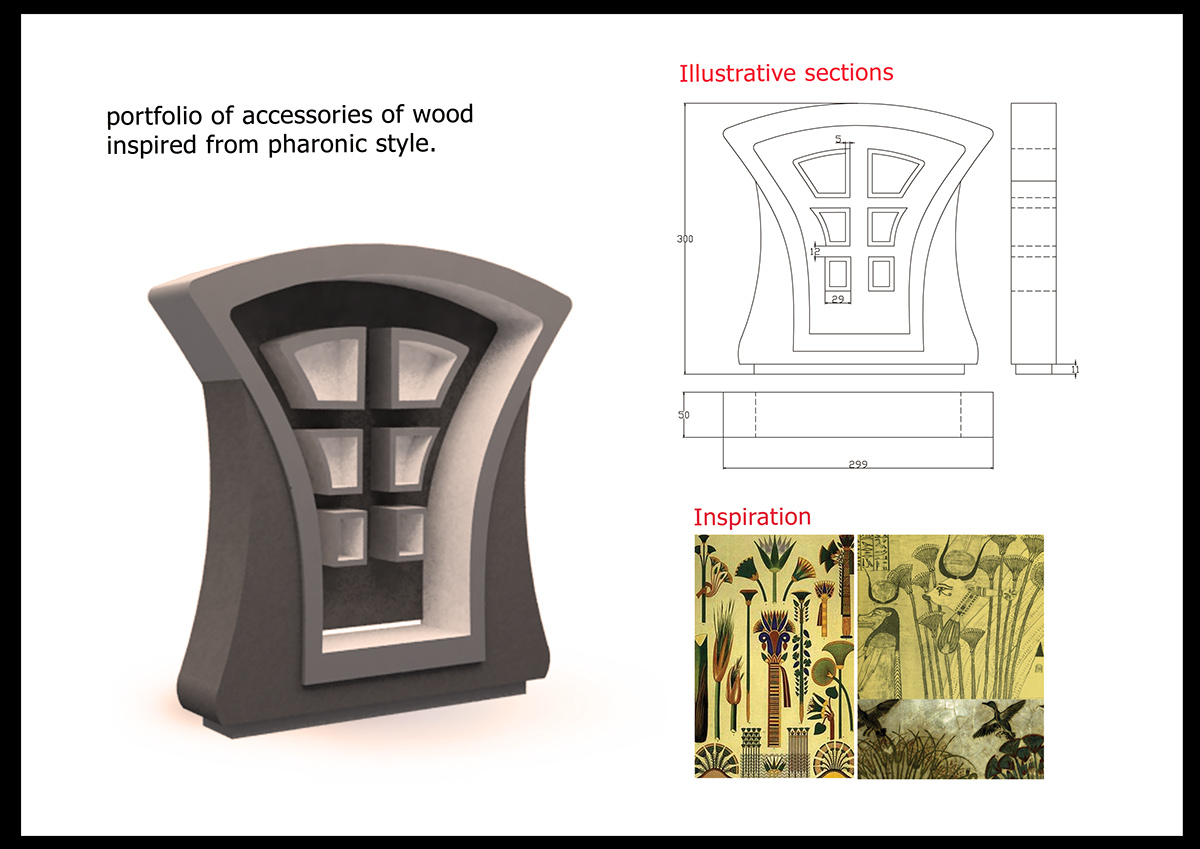 furniture Interior chair Behance light wood digital islamic pop