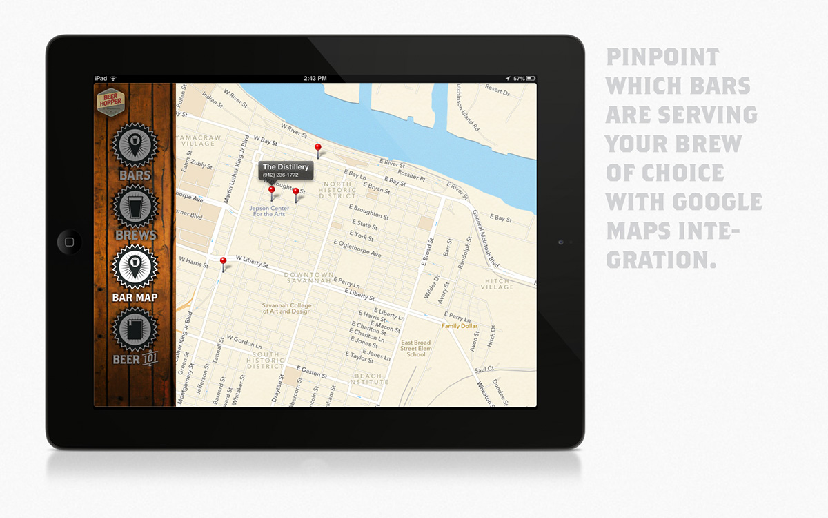 iPad app beer craft beer ios beer culture application UI ux interface design
