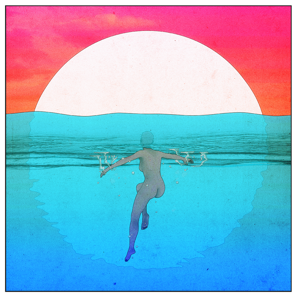 personal project album cover square ratio 1:1 Colourful  surreal surrealistic