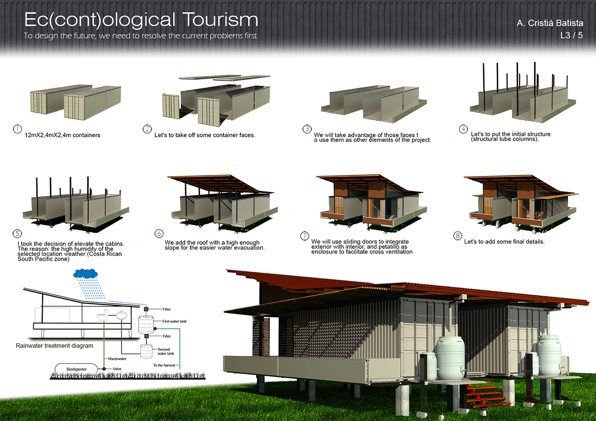 tropical architecture containers cabins modular