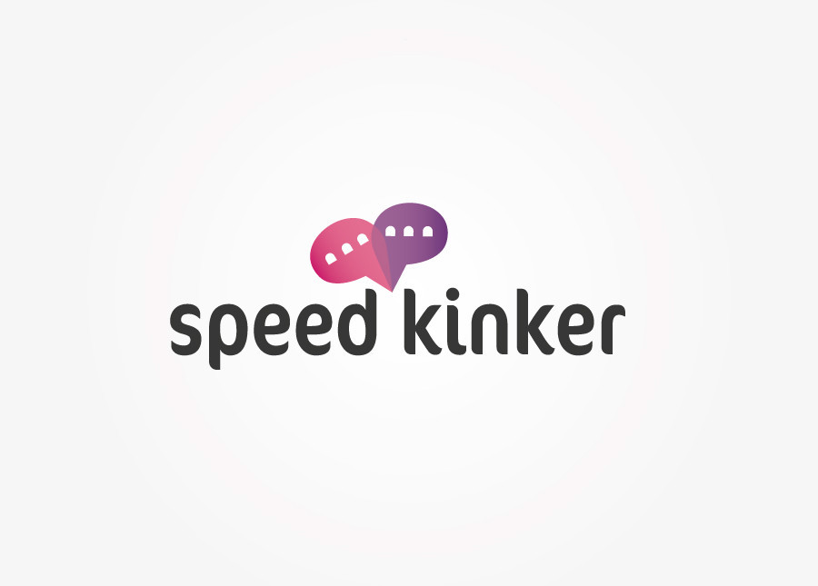 speed kinker Dating Love Chat logo design