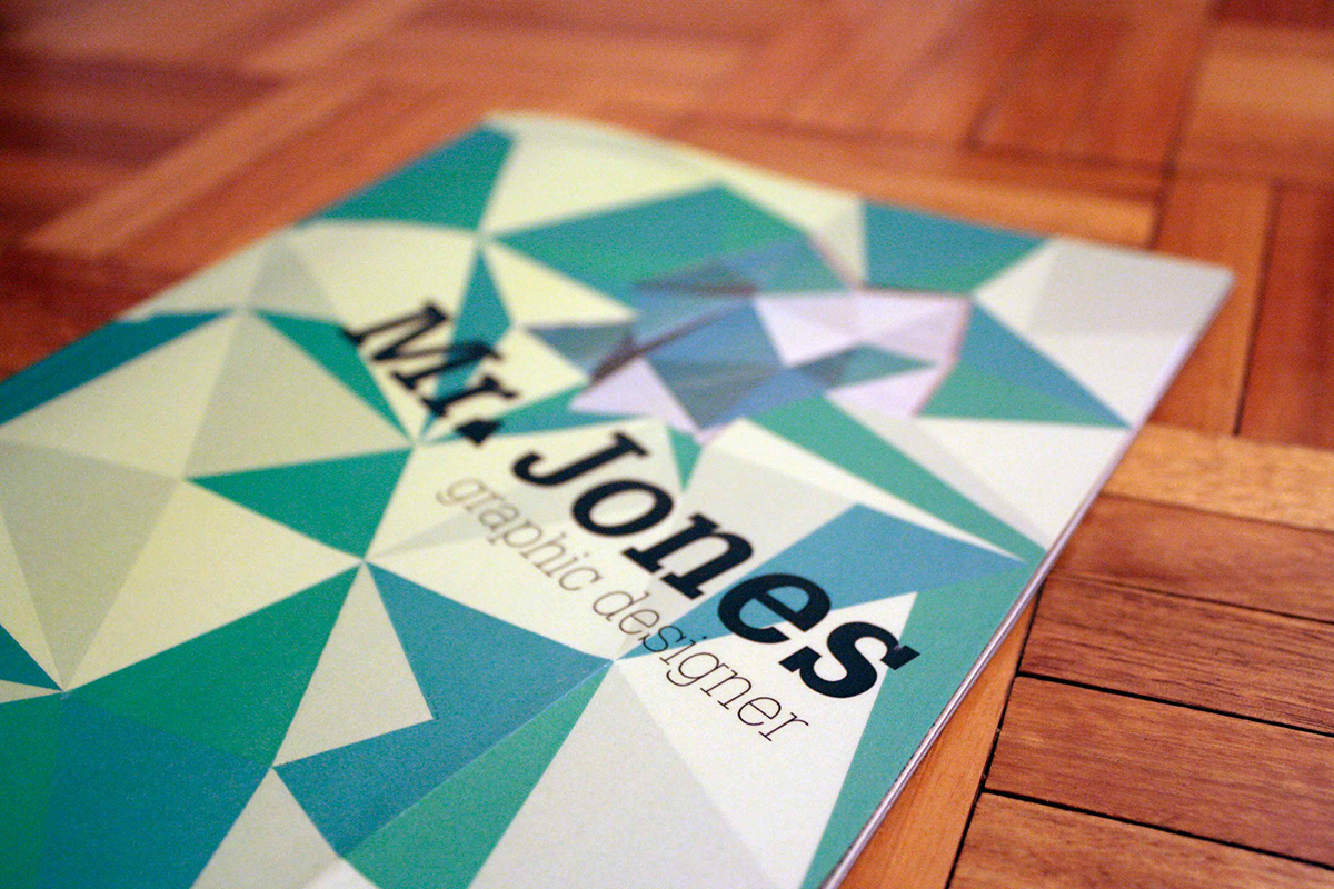 portfolio Mr. Jones  jones  triangle geometric Personal Identity logo identity