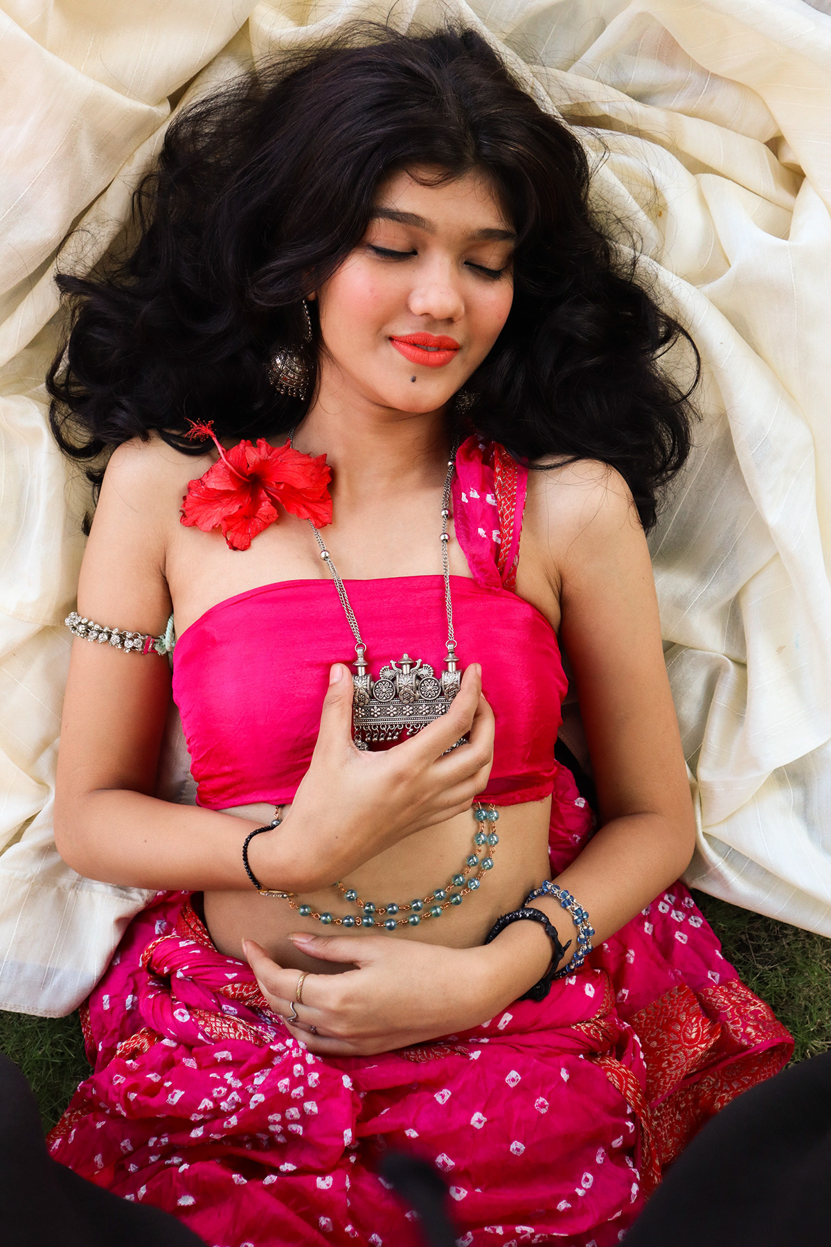 styling  fashion styling Photography  portrait Fashion  gupta period indian costume saree styling