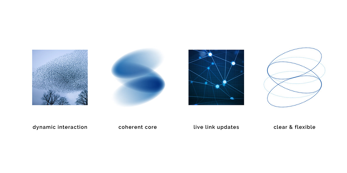 software tech logo dots circle blue