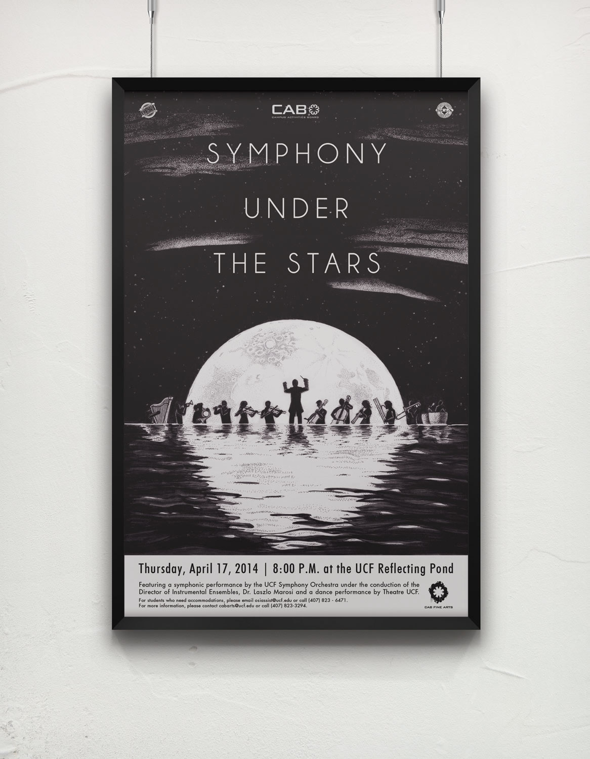 symphony under stars ink micron moon orchestra ucf Design Group