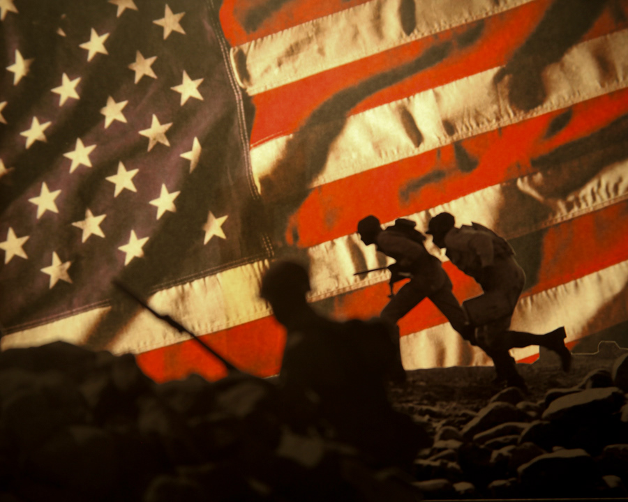 america american flag WWII collage digital