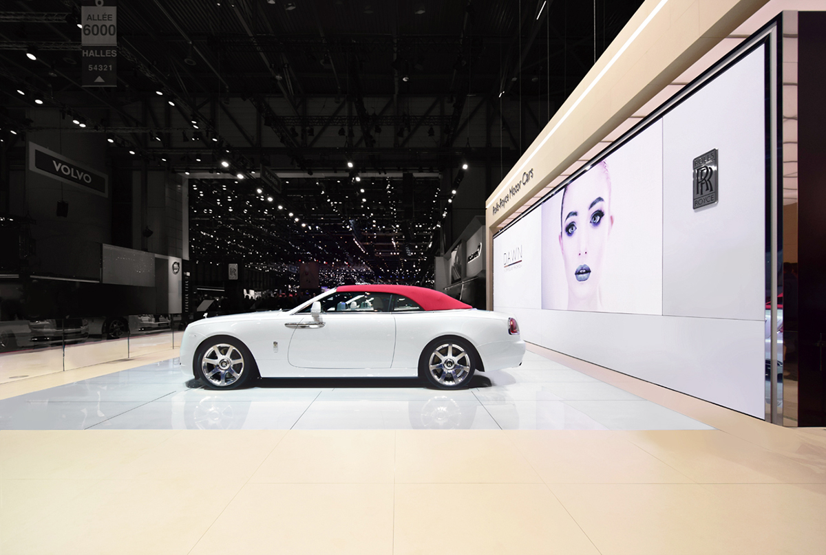 Geneva Motorshow Rolls-Royce exhibition stand