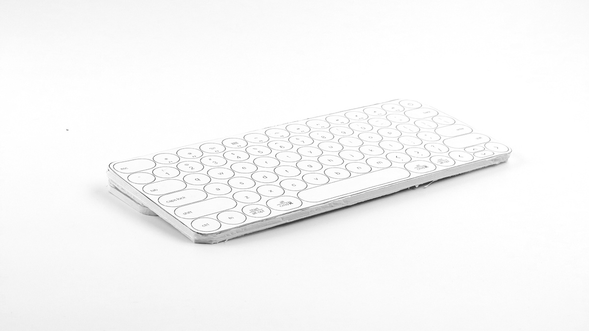 keyboard modular consumer electronics design minimal Technology wireless charging industrial design  Logitech product design 