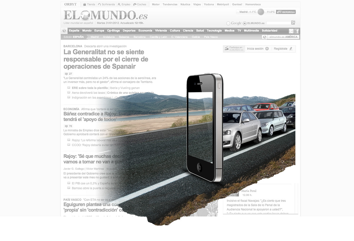 app mobile Repsol draving Cars