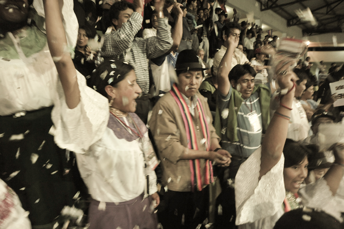 movimiento indigena ecuaatoriano Elecciones de la CONAIE