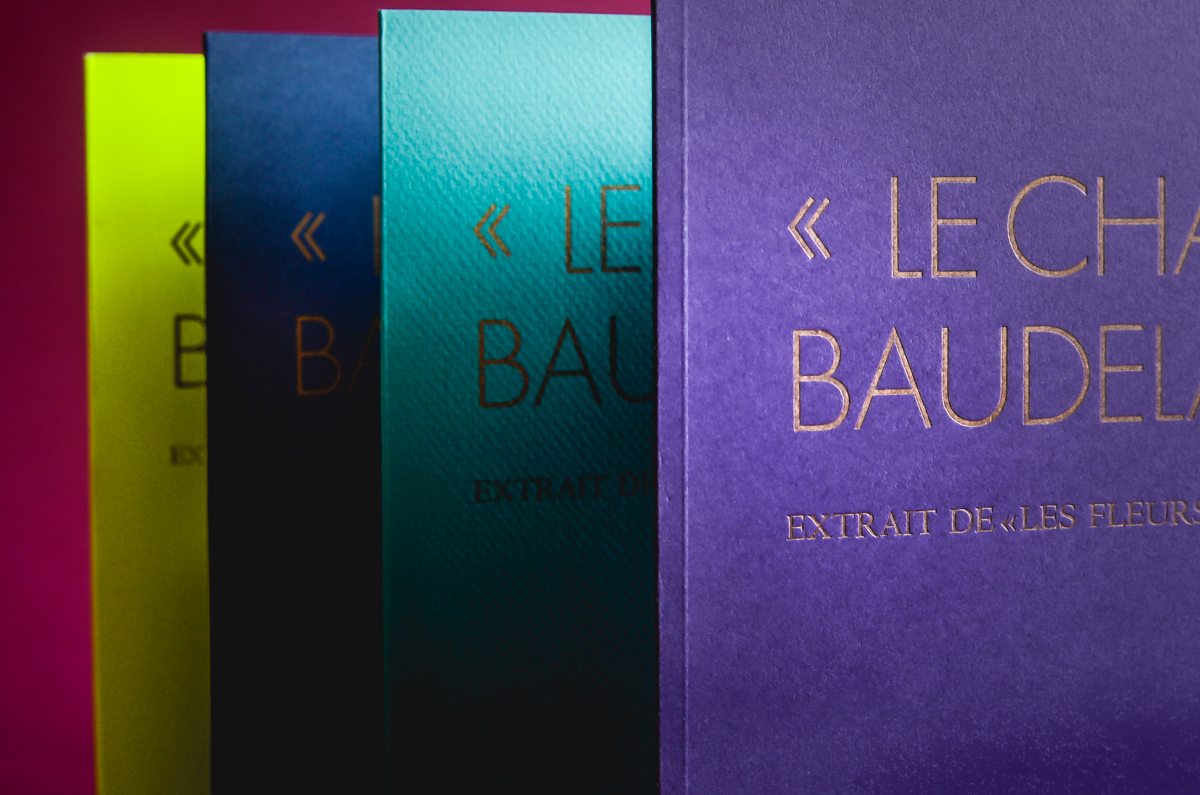 book letterpress Cat print typo europa purple elegant Fun Young fresh Paris estienne handmade Baudelaire