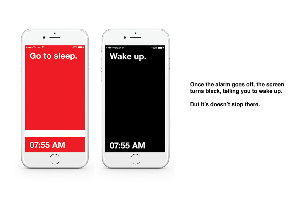 Case Study graphic designers Mobile Application Mobile app Alarm clock