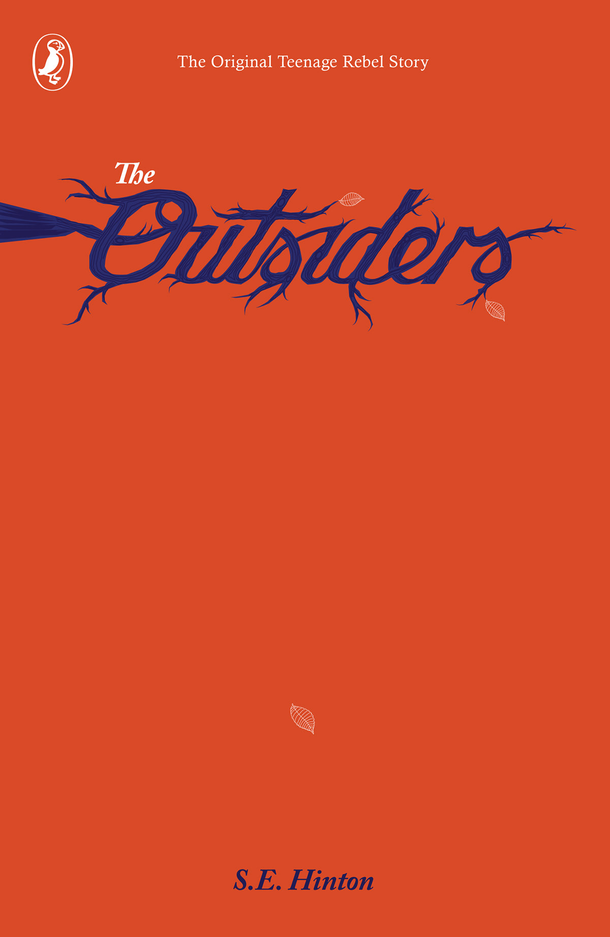 Book Cover Design Puffin Design Award puffin The Outsiders penguin book cover children's book type illustrated type greaser socs s e hinton