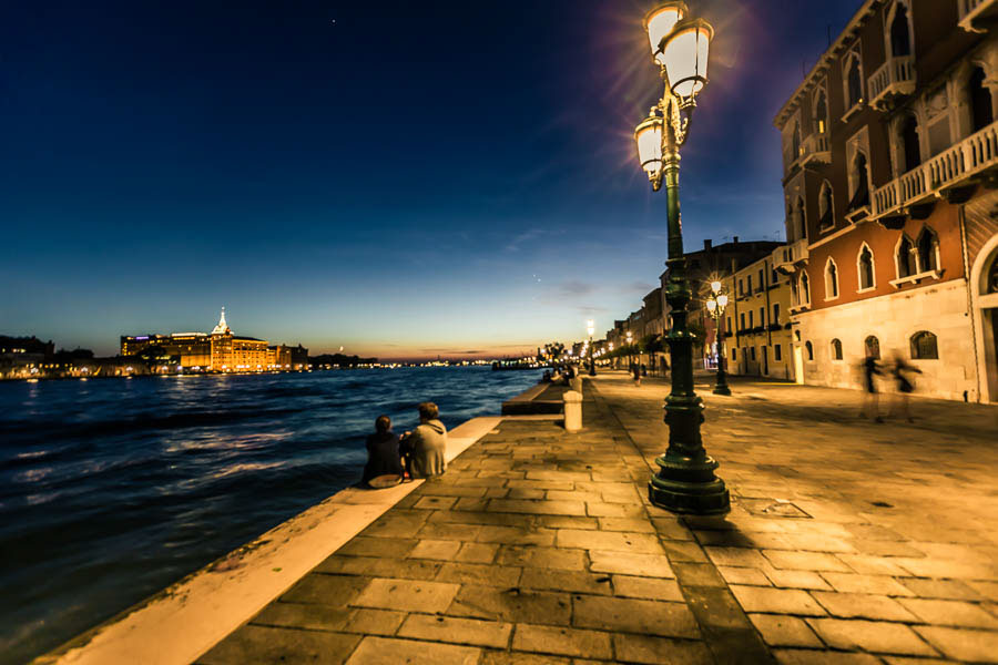 Italy Venice Sun night sea