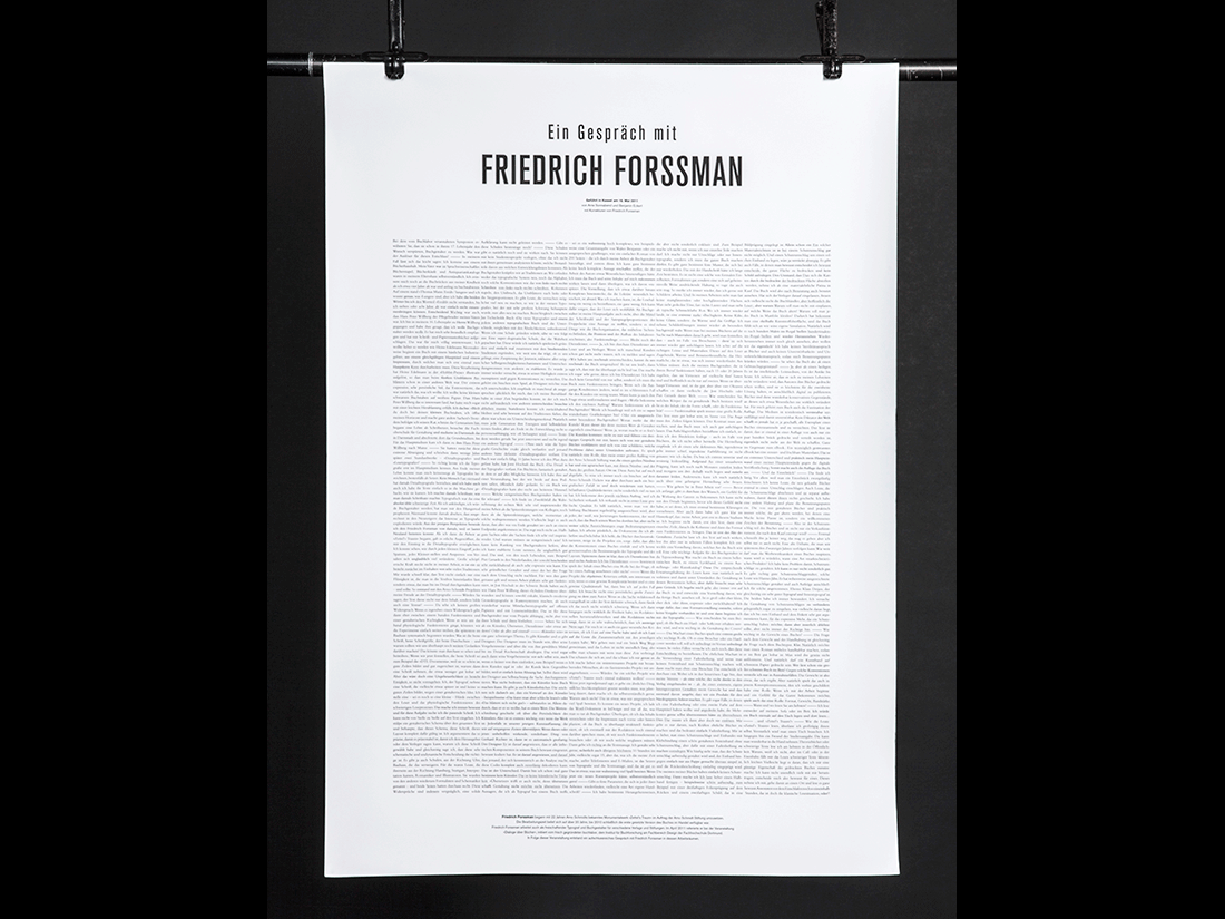 Friedrich Forssman poster Bookdesign people Author