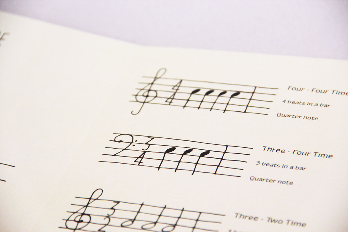 bottom line Music Theory book beginners editorial handmade manuscript music publishing   Theory of Music