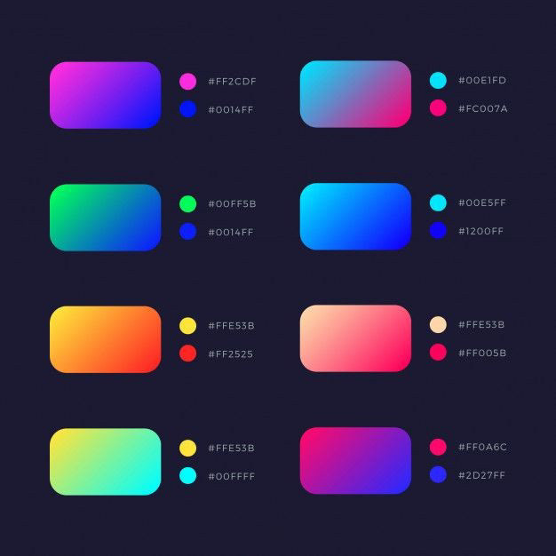 gradient colour code