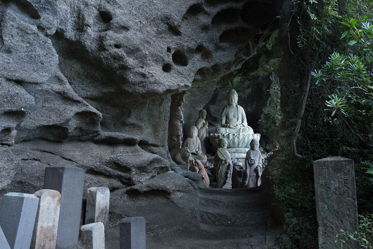 japan Chiba temple Buddha arhats statue