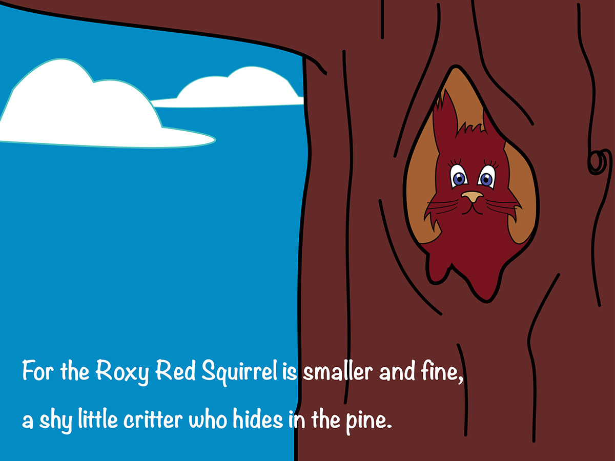 children book squirrel kids
