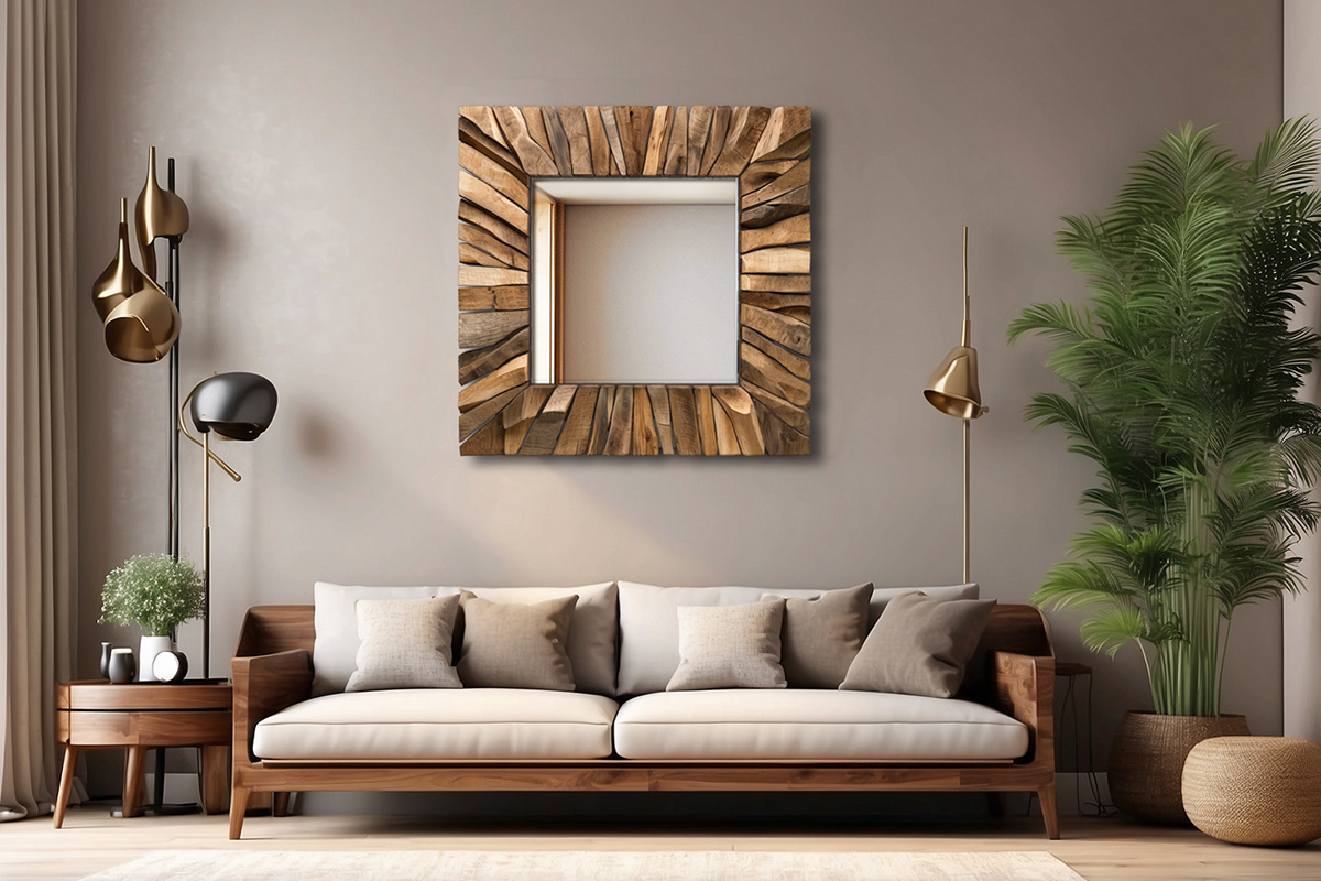 3D furniture design interior design  ai Image Editing Photo Retouching Project mirror