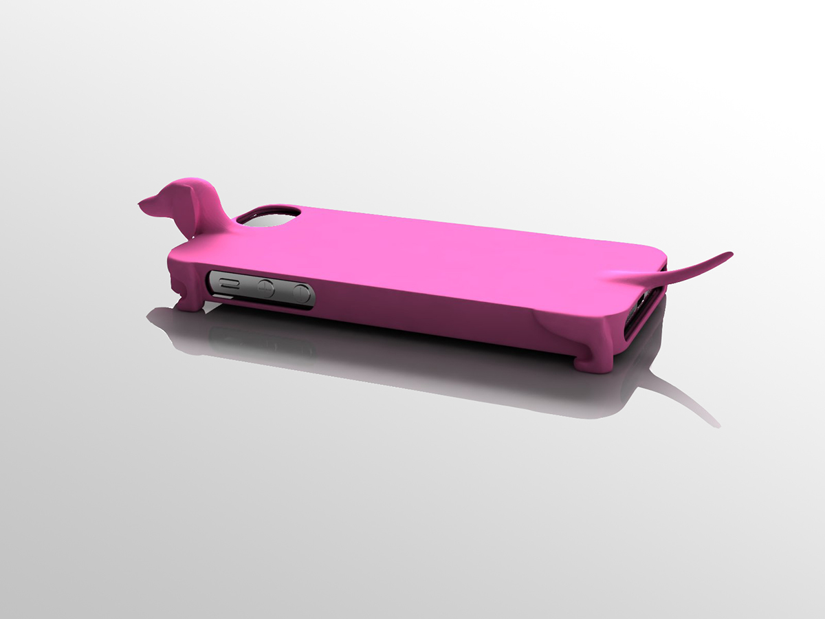 iphone case telephone dachshund teckel children baby rubber sillicone AIRA design AIRA design studio irina alexandru baset