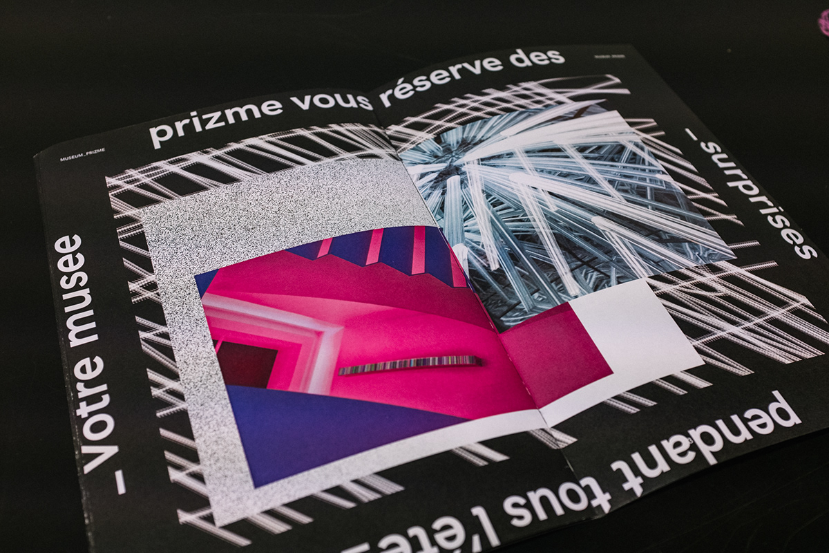 poster prisme museum edition light typography   calendar Objet dérivé flipbook festival