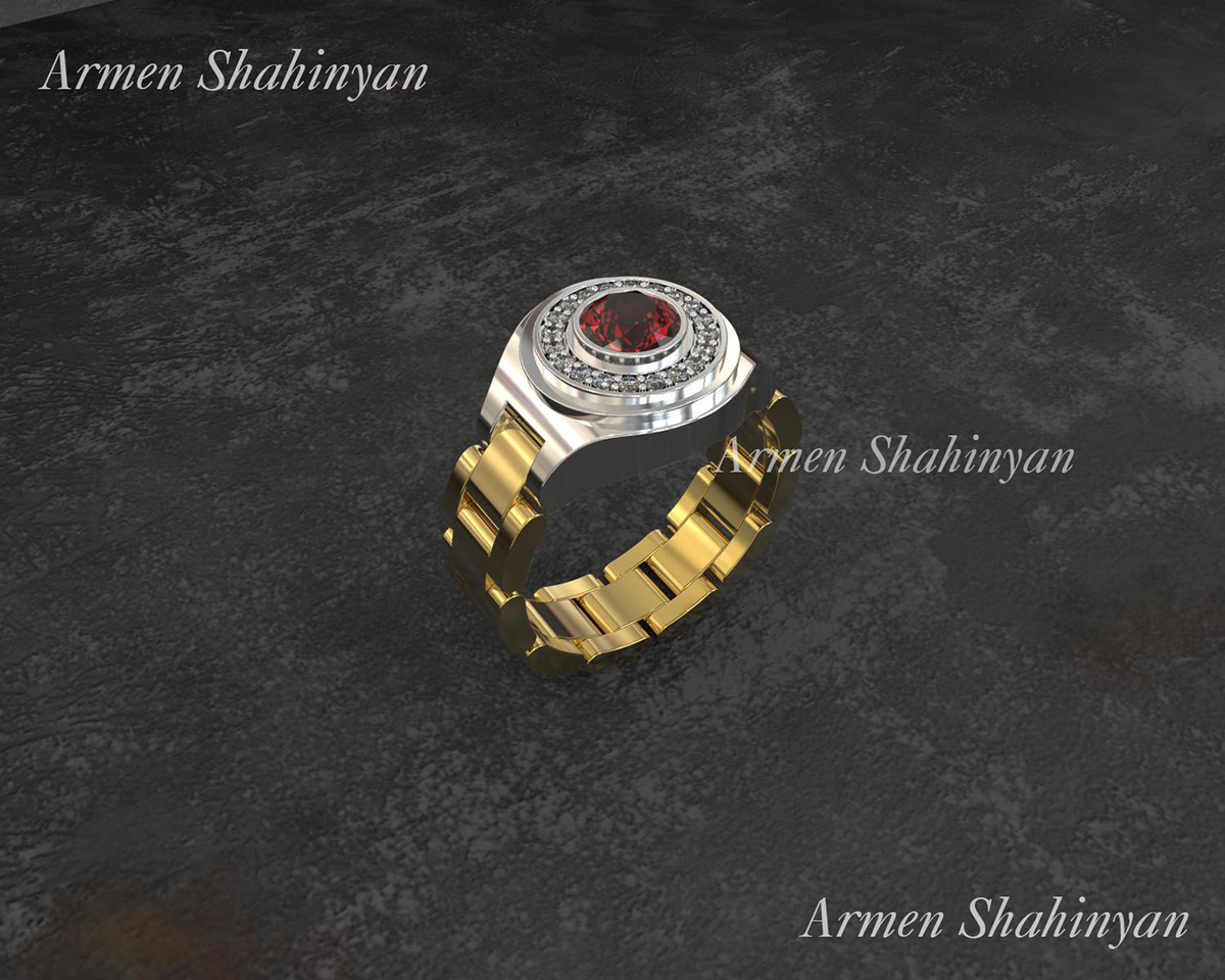 #diamonds #jewelry #ArmenShahinyan #Design #rendering #CAD #gold #diamonds #ArmenShahinyan