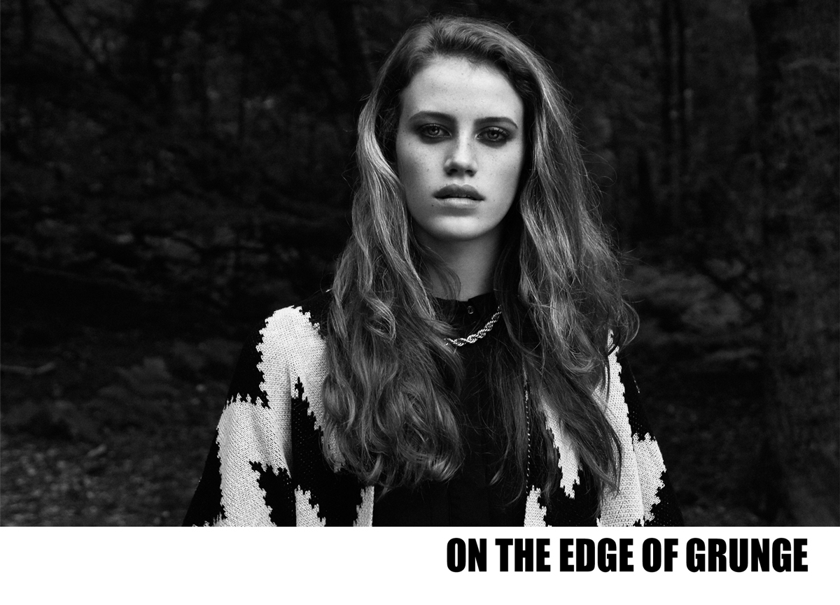 grunge fashion photography black and white monochrome fashion editorial