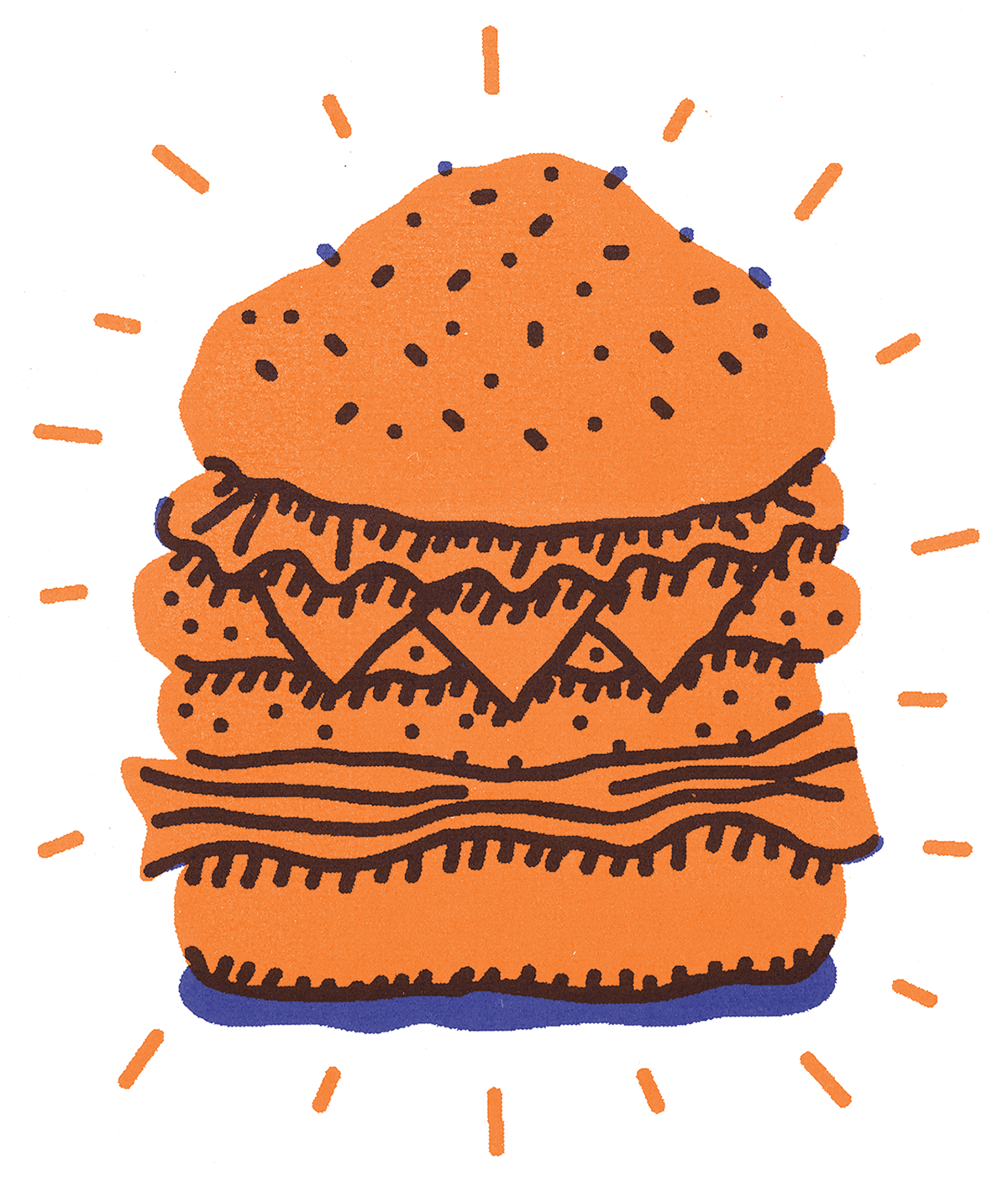 Food  texture barrelbody Coffee burger