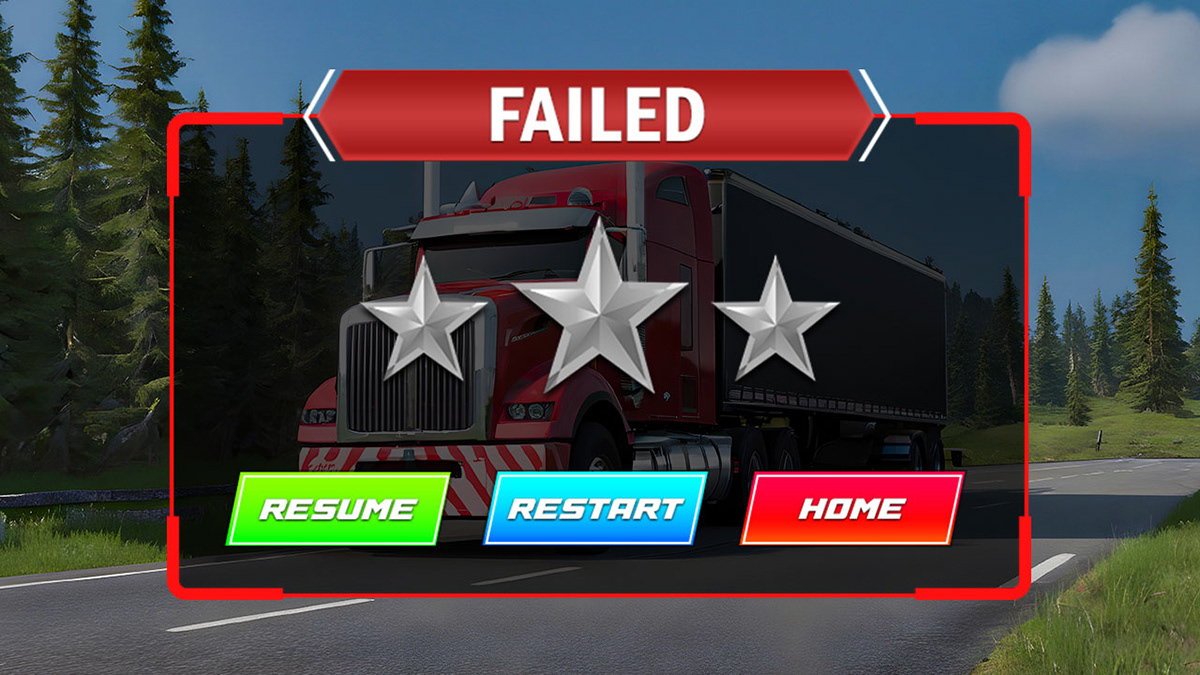 ui design game ui UI/UX GUI UI uiux design Truck Simulator simulation 3d Game Design