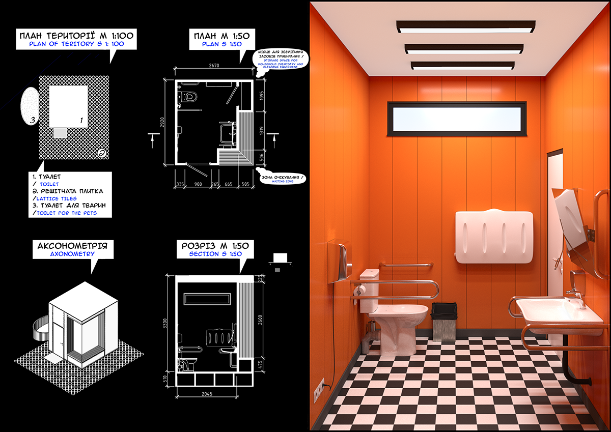 public toilets toilets concept architecture visualization diagrams