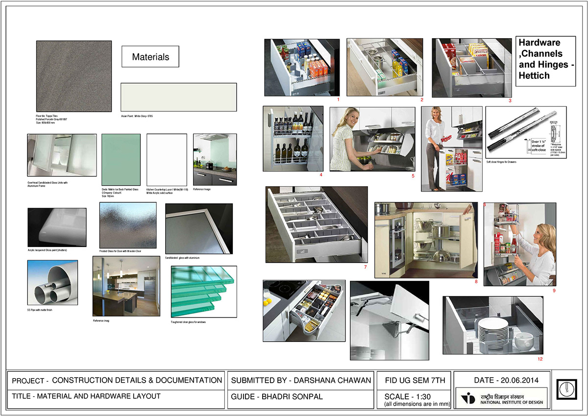 Drafting technical Kitchen Details